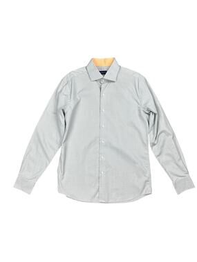Proper Cloth Poplin Broadcloth Long Sleeve Button Down Light Gray — 16 (Large)